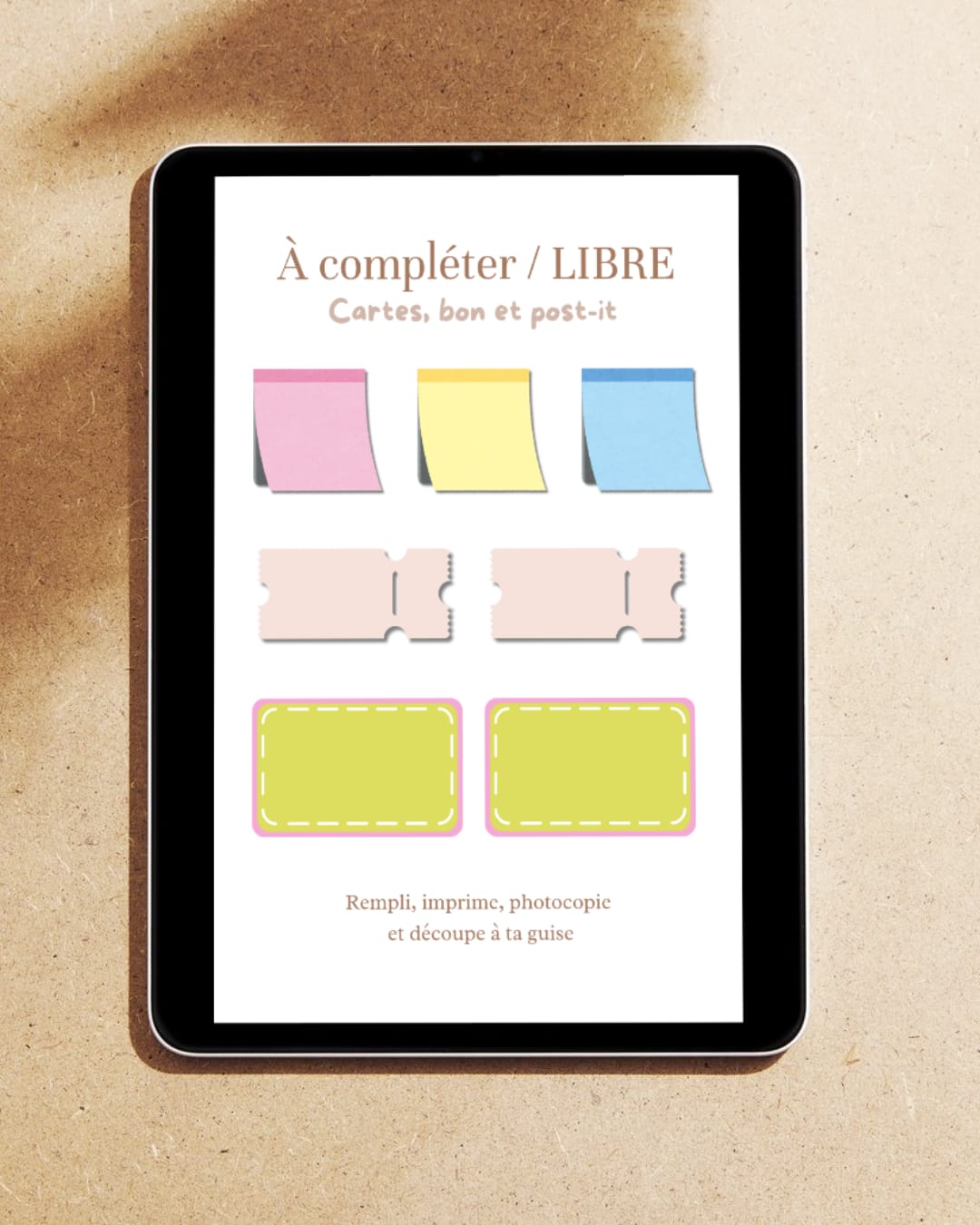 Ebook de bon à piocher bien-être "Carte à cueillir, note à chérir" - mini carnet de 24 pages – Image 3