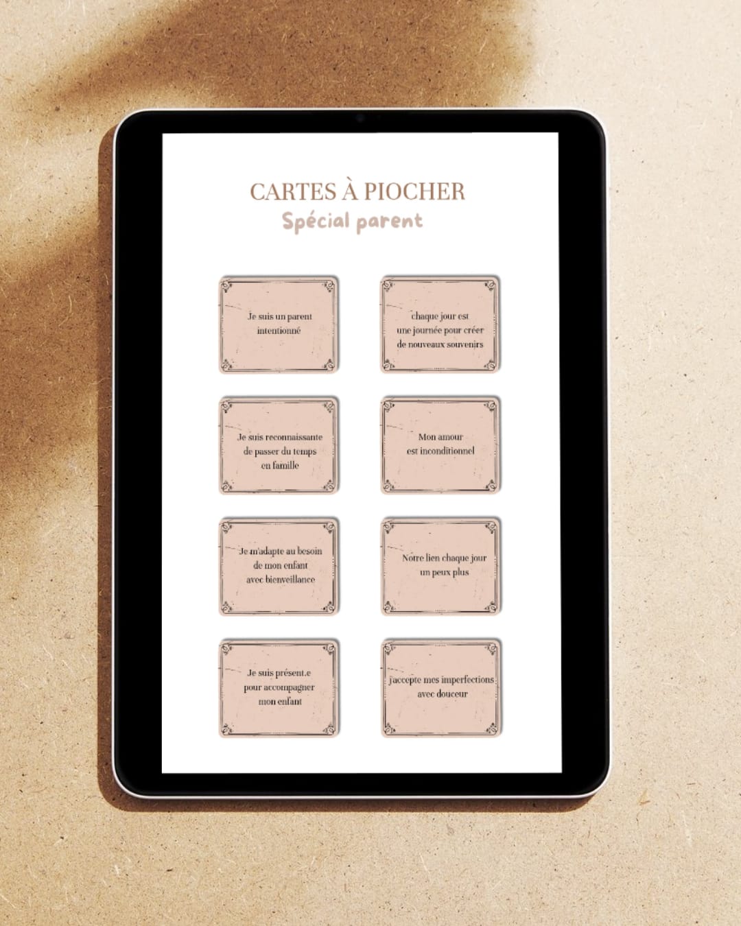 Ebook de bon à piocher bien-être "Carte à cueillir, note à chérir" - mini carnet de 24 pages – Image 4