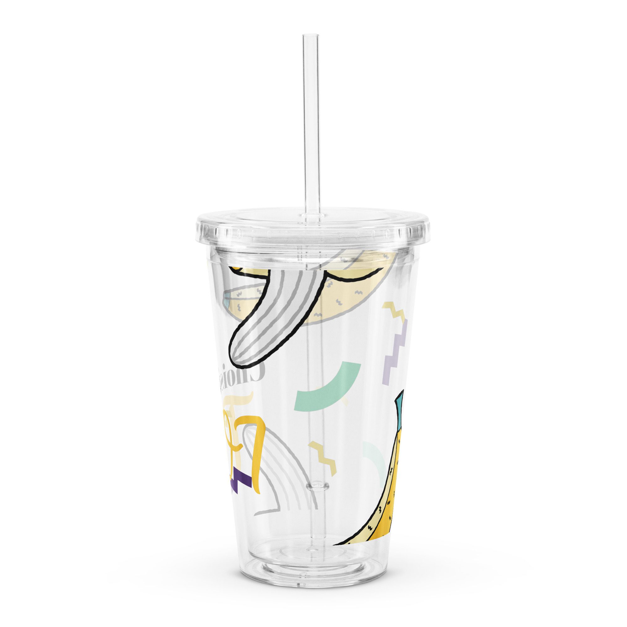 gobelet en plastique transparent "choisis toi"