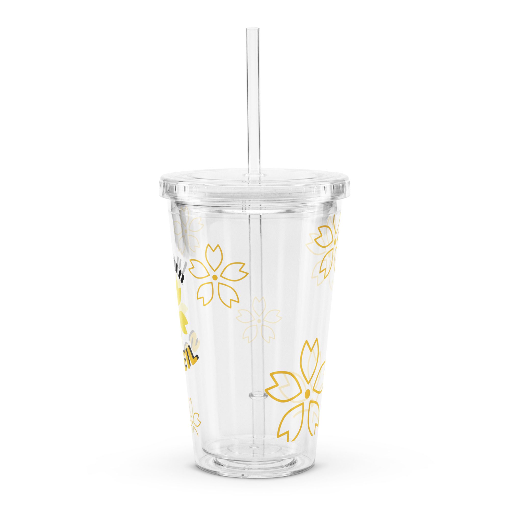 gobelet en plastique transparent "tu es un soleil"