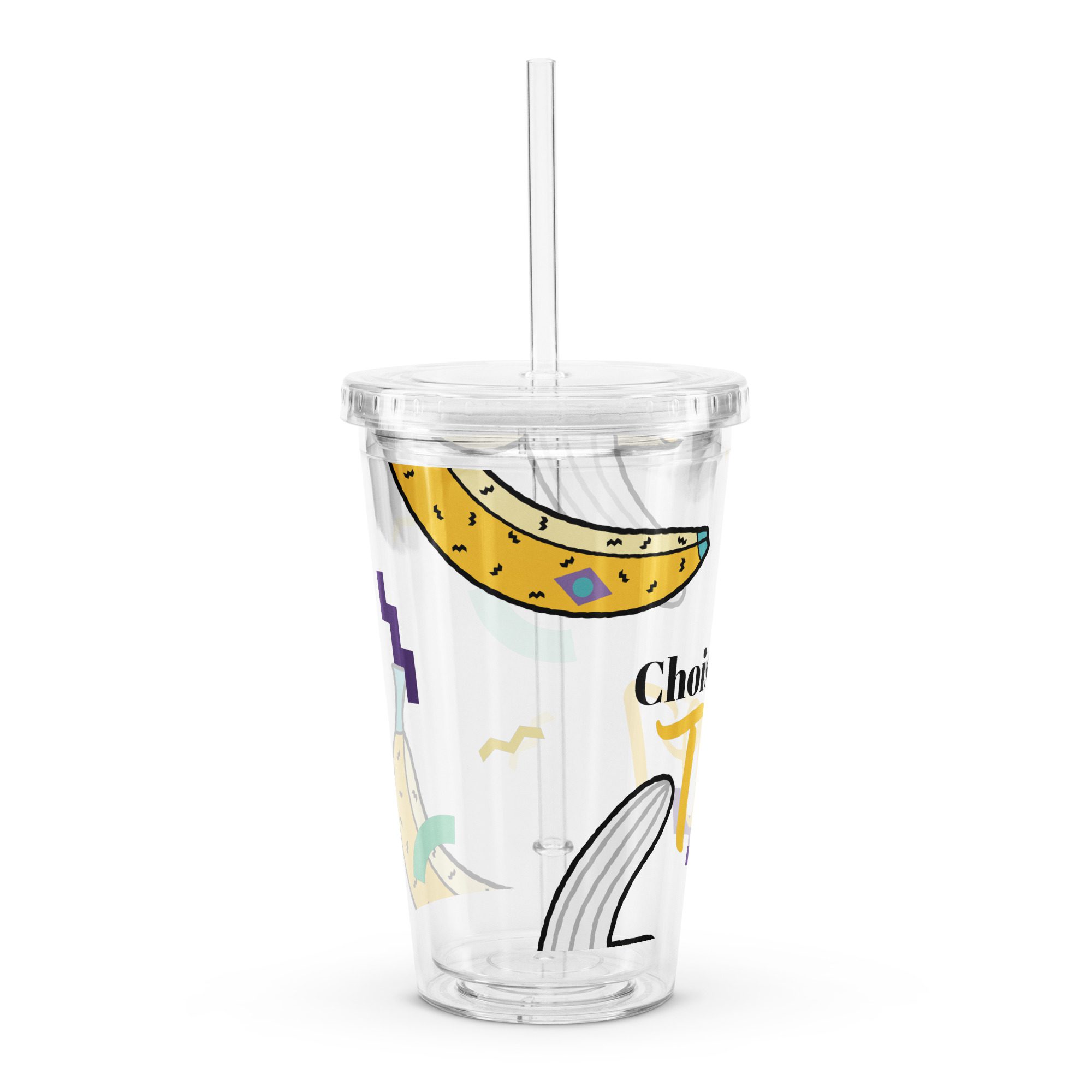 gobelet en plastique transparent "choisis toi"