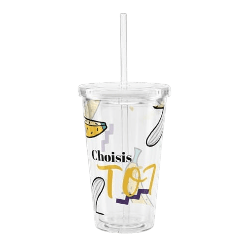1 Gobelet transparent "choisis toi" - cadeau unique pour femme