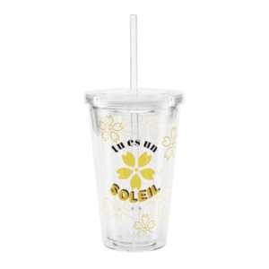 1 Gobelet transparent "tu es un soleil" - cadeau unique pour femme